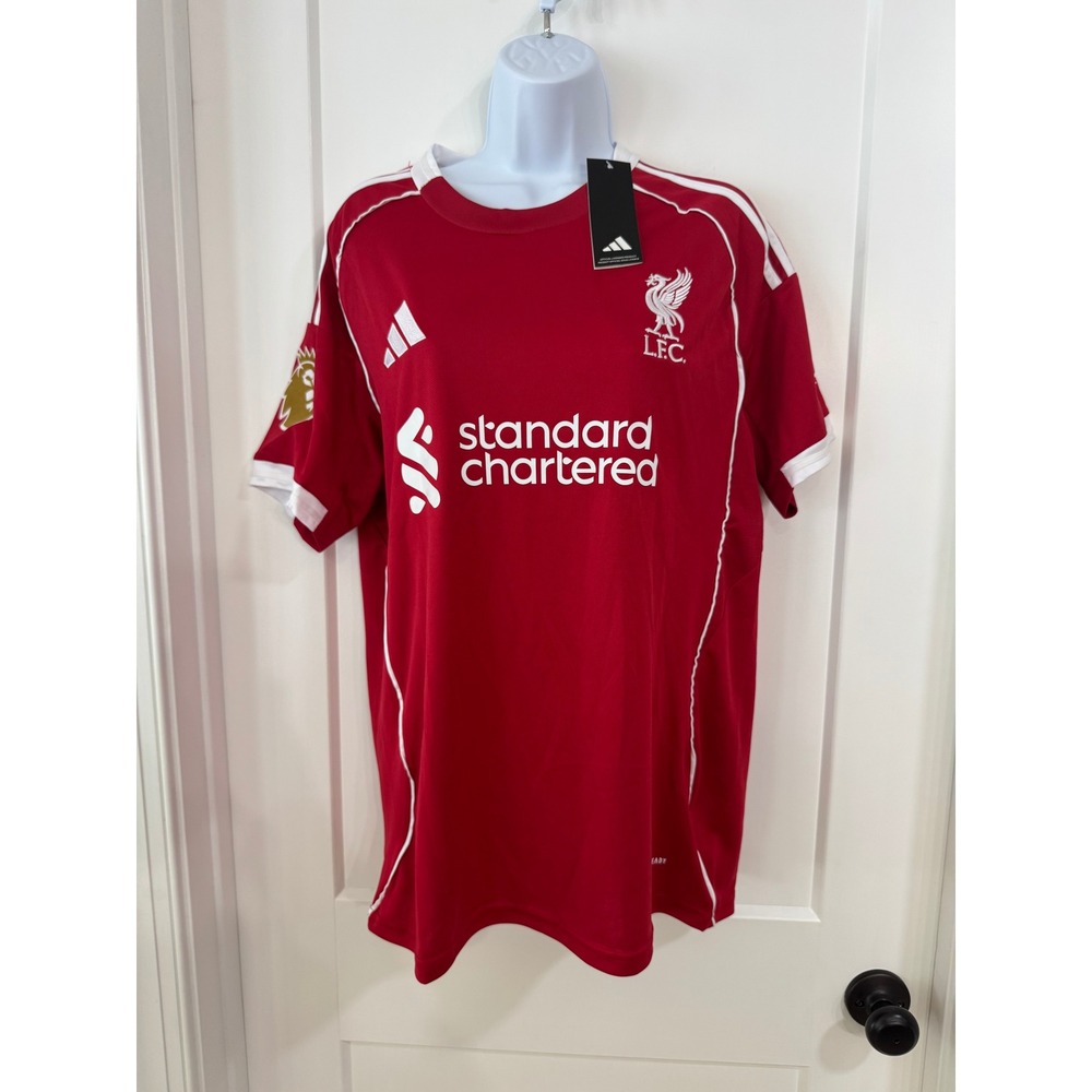 Adidas Liverpool FC Virgil van Dijk 4 Home Jersey Red White Mens Size Medium NEW